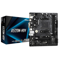ASROCK ASRock Socket AM4 AMD A520 MicroATX マザーボード A520MHDV