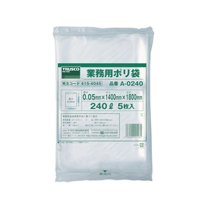 トラスコ中山 業務用ポリ袋 240L (5枚入) FC813JC-4154045-イメージ1