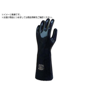 DAILOVE/耐酸・耐アルカリ化学防護手袋 ダイローブA95EX LL FC081YG-5575969-イメージ1