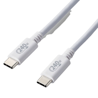 エレコム USB2．0ケーブル(認証品・USB Type-C to USB Type-C) 1．0m ホワイト U2C-CCPE10NWH