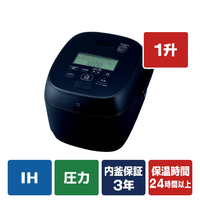 象印 圧力IH炊飯ジャー(1升) 極め炊き ブラック NW-WD18-BA