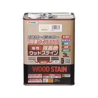 アサヒペン 油性強着色ウッドステイン 3L ホワイト FC972NU