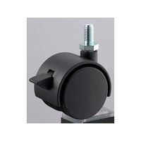 光 アイテック 双輪キャスター ボルトタイプ 40mm ストッパー付 FCM0437-KWN-41S