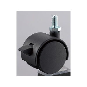 光 アイテック 双輪キャスター ボルトタイプ 40mm ストッパー付 FCM0437-KWN-41S-イメージ1