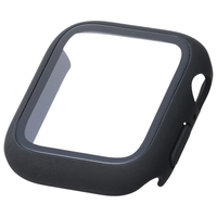エレコム Apple Watch 40mm用フルカバーケース/プレミアムガラス/ゴリラ/高透明 ブラック AW-25EFCGOBK