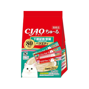 いなば CIAO ちゅーる 下部尿路・腎臓の健康維持に配慮バラエティ 14g×80P FCE488R-イメージ1