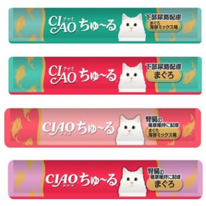 いなば CIAO ちゅーる 下部尿路・腎臓の健康維持に配慮バラエティ 14g×80P FCE488R-イメージ3