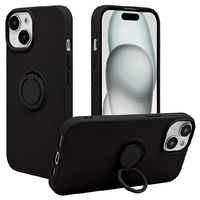 ラスタバナナ iPhone 15/14/13用TPUリングケース ブラック 8398IP361TPRBK