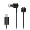 ラディウス ハイレゾ対応 Inner Earphones with USB-C ブラック HP-Q50CK