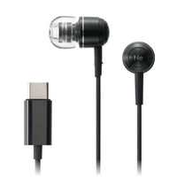 ラディウス ハイレゾ対応 Inner Earphones with USB-C ブラック HP-Q50CK