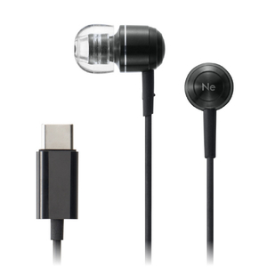 ラディウス ハイレゾ対応 Inner Earphones with USB-C ブラック HP-Q50CK-イメージ1