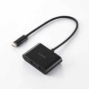 エレコム 3in1ドッキングステーション(5Gbps/4K60Hz) ブラック DST-030BPBK-イメージ1