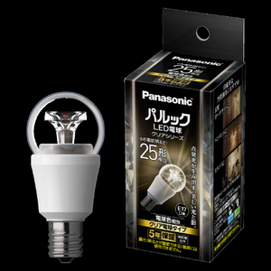 パナソニック パルックLED電球 クリアシリーズ 3．4W (電球色相当) LDA3LE17C2-イメージ3