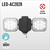 ムサシ 14W×2灯 フリーアーム式LEDセンサーライト RITEX LED-AC2028-イメージ9