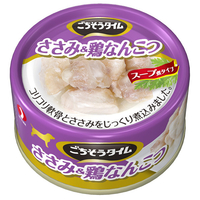 ペットライン ごちそうタイム(缶) ささみ&鶏なんこつ 80g ｺﾞﾁｿｳTｻｻﾐﾅﾝｺﾂ80G