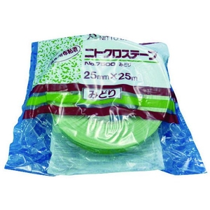 日東電工 日東/養生用布粘着テープ NO.7500 25mm×25m グリーン FC665GB-4011732-イメージ3