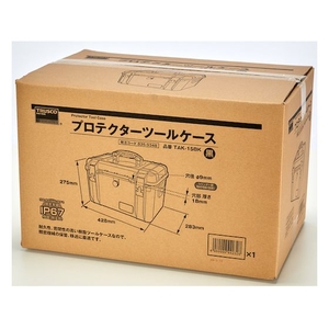 トラスコ中山 プロテクターツールケース 黒 428×283×275 ブラック428283275405 FC426DT-8359348-イメージ3