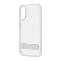 レイアウト iPhone 16用Like standard スタンド付き 衝撃吸収 バンパー ハイブリッドケース クリア RT-P46STA1/CM