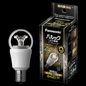 パナソニック パルックLED電球 クリアシリーズ 4．3W (電球色相当/調光器対応) LDA4LE17DC2-イメージ2