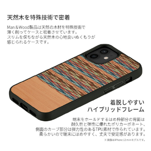 Man & Wood iPhone 13用天然木ケース Browny Check I21229I13-イメージ4