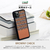 Man & Wood iPhone 13用天然木ケース Browny Check I21229I13-イメージ2