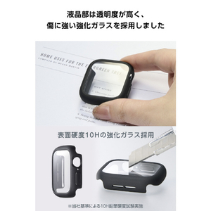 エレコム Apple Watch 40mm用フルカバーケース/TOUGH SLIM LITE/プレミアムガラス ブラック AW-25EFCTSLBK-イメージ5