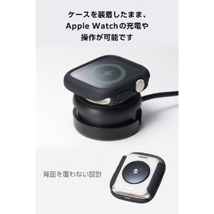エレコム Apple Watch 40mm用フルカバーケース/TOUGH SLIM LITE/プレミアムガラス ブラック AW-25EFCTSLBK-イメージ7