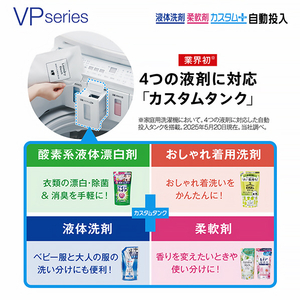 AQUA 14．0kgインバーター全自動洗濯機 VPシリーズ ホワイト AQW-VP14A(W)-イメージ6