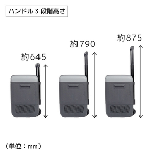 サンコー キャスター付き車載用冷凍冷蔵庫18L ブラック CAFL25HGY18L-イメージ5