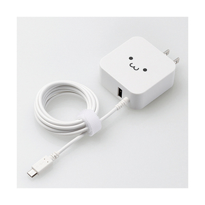 エレコム AC充電器(microBケーブル+USBポート/2.4A) ホワイトフェイス MPA-ACM01WF エレコム AC充電器(microBケーブル+USBポート/2.4A) ホワイトフェイス MPA-ACM01WF