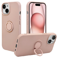 ラスタバナナ iPhone 15/14/13用TPUリングケース スモーキーピンク 8400IP361TPRSPK