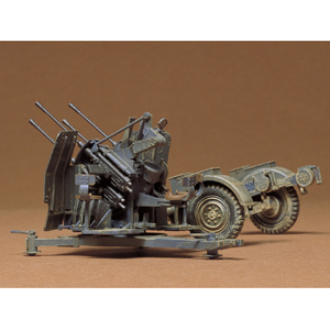 タミヤ 1/35 ドイツ･20mm4連装高射機関砲38型 1/35 ミリタリーミニチュアシリーズ No.91 ﾀﾐﾔMM 4ﾚﾝ ｺｳｼﾔﾎｳ ｶｲ-イメージ1