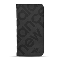 エム・ディー・シー iPhone 16 Pro用new balance [手帳ケース/スタンプロゴスエード] ブラック MD-75536-1