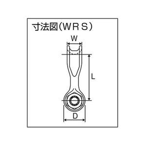 関西工業 軽量型ワイドシャックル ストレートタイプ WRS 20t用 20ボルトタイプ FC388HF-3051064-イメージ2