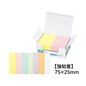 コクヨ 強粘着ふせん〈K2〉 75×25 7色ミックス パステル20冊 F028601-K2ﾒ-KP7525X20-イメージ3