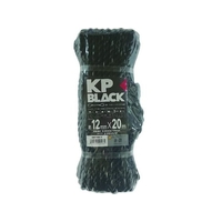 ユタカメイク ブラックKPトラックロープ12mm×20m ブラック1220シュリンク FC019GR-1950650