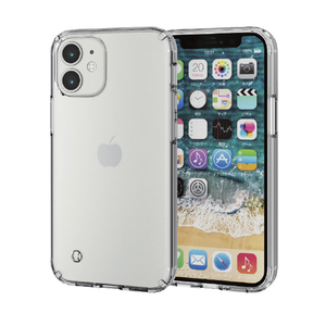 エレコム iPhone 12 mini用ハイブリッド ケース TRANTECT クリア PM-A20AHVCCR-イメージ2