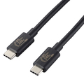 エレコム USB4ケーブル(認証品・USB Type-C to USB Type-C) 1．0m ブラック USB4-CCPE10NBK