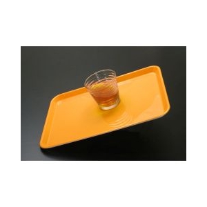 橋本達之助工芸 レンジＯＫ！すべり止め付き！ランチョントレー　イエローＬ イエロー ﾋﾟﾉﾄﾚ-39CMｶｸY-イメージ3