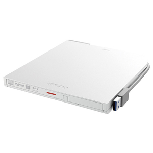 バッファロー USB3．2(Gen1)対応 ポータブルブルーレイドライブ 再生/書込ソフト添付 ホワイト BRXL-PT6U3-WHE-イメージ1