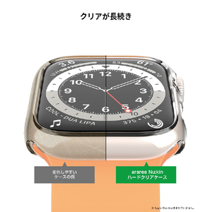araree Apple Watch 41mm用ハードクリアケース Nu:kin AR22230AW-イメージ17