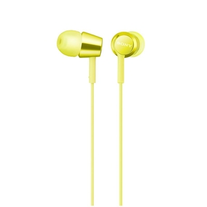 SONY 密閉型インナーイヤーレシーバー イエロー MDREX155Y-イメージ1