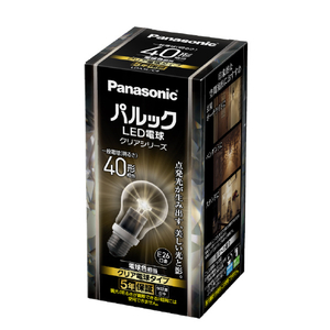 パナソニック パルックLED電球 クリアシリーズ 5．1W (電球色相当) LDA5LC4-イメージ1