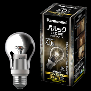 パナソニック パルックLED電球 クリアシリーズ 5．1W (電球色相当) LDA5LC4-イメージ2