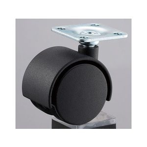 光 アイテック 双輪キャスター プレートタイプ 40mm FCM0440-KWP-40-イメージ1
