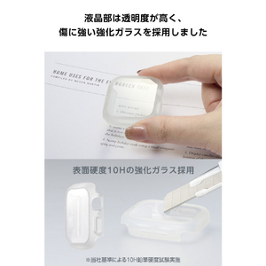 エレコム Apple Watch 40mm用フルカバーケース/TOUGH SLIM LITE/プレミアムガラス クリア AW-25EFCTSLCR-イメージ5
