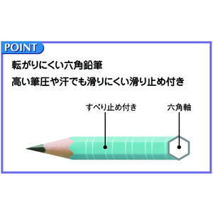 サクラクレパス かきかたえんぴつ 2B 六角 12本 ブルー 2B1ダース(12本)ブルー F885297-G6ｴﾝﾋﾟﾂ2B#36-イメージ2