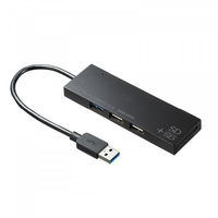 サンワサプライ USB3．1+2．0コンボハブ カードリーダー付き ブラック USB-3HC316BKN