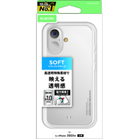 エレコム iPhone 17用ソフトケース クリスタルクリア メタルステッカー付 クリア PM-A25AUCT3CR