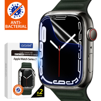 araree Apple Watch Series 8/7 45mm用PURE DIAMOND抗菌保護フィルム (2枚入り) AR22231AW